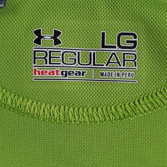 Lime Green UA Heat Gear Polo - Picture 2 of 2